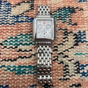 Michele Deco Rectangular Watch